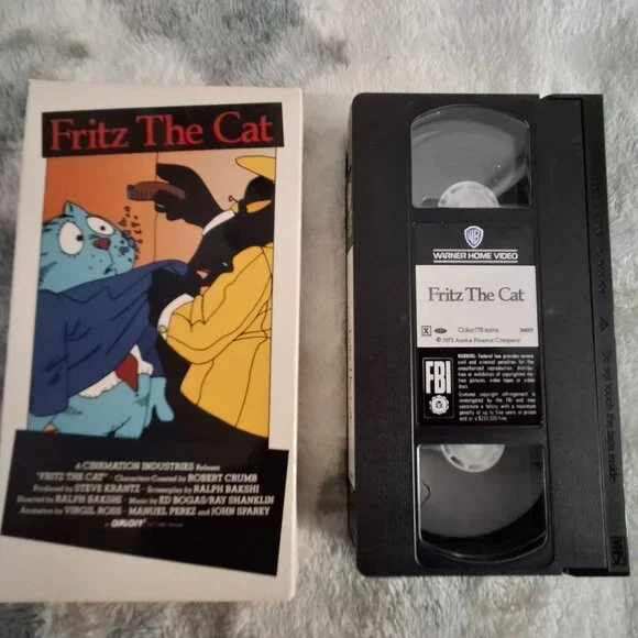 RARE Fritz The Cat 1972 Warner VHS VideoCassetteTested and Works